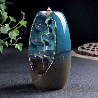 Ceramic Incense Burner Backflow Waterfall Smoke Censer
