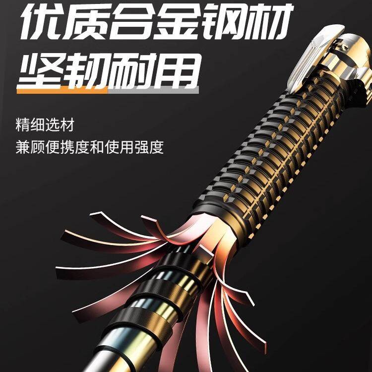 甩棍自动弹簧伸缩合法打三节棍收缩车载狗实心棒防身武器自卫,运动/瑜伽/健身/球迷用品,三节甩棍/伸缩棍,淘宝优惠券,粉丝福利购,淘宝优惠卷