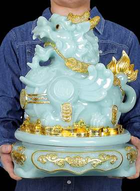 貔貅摆件招财玉石皮丘乔迁装饰品客厅新居开业办公室摆件礼品礼物