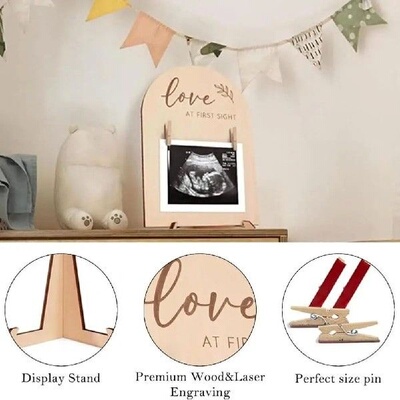 Baby Photo Frame Pregnant Woman Photo Frame Wooden Photo