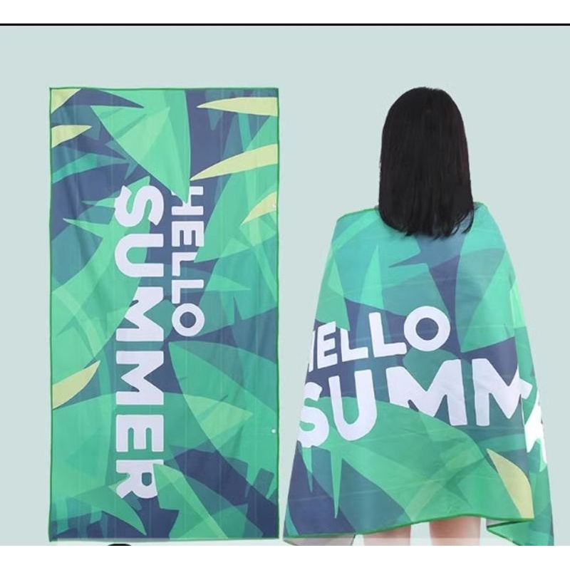 旅行游泳浴巾速干沙滩巾浴袍斗篷防晒保暖便携海边吸水运动毛巾女