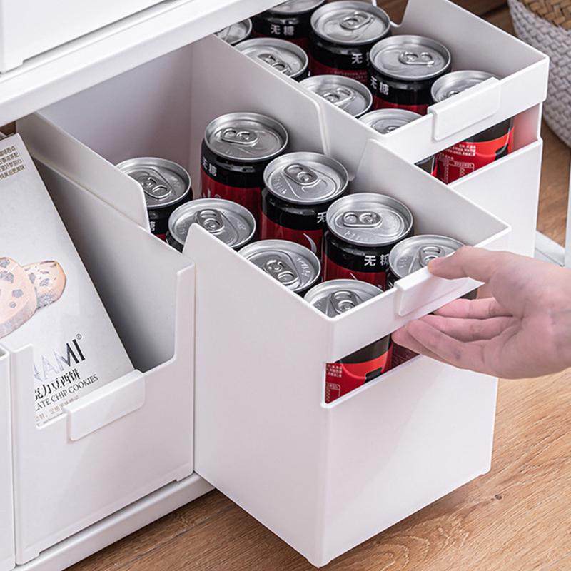 日式厨房收纳盒橱柜分隔收纳具锅塑料盒碗盘置物架物储整理用品筐