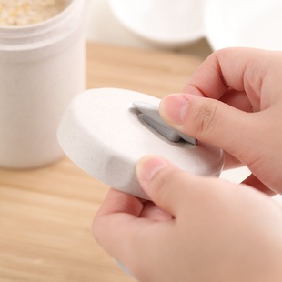 创意小麦秸秆早餐喝粥汤杯便当汤罐外带可微波便携上班饭盒密封