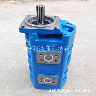 厂家批发定制液压双联泵高压双联齿轮油泵吊车济南双联泵