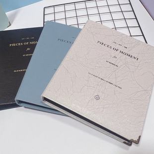 活页皮面九宫格卡册小票生写册立得寸拍明信片6收纳相卡片镭射卡