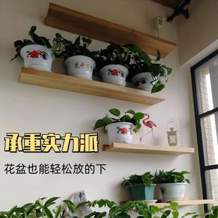 门后超薄置物架实木墙上收纳松木展示架一板搁板板漆极窄免缝隙字