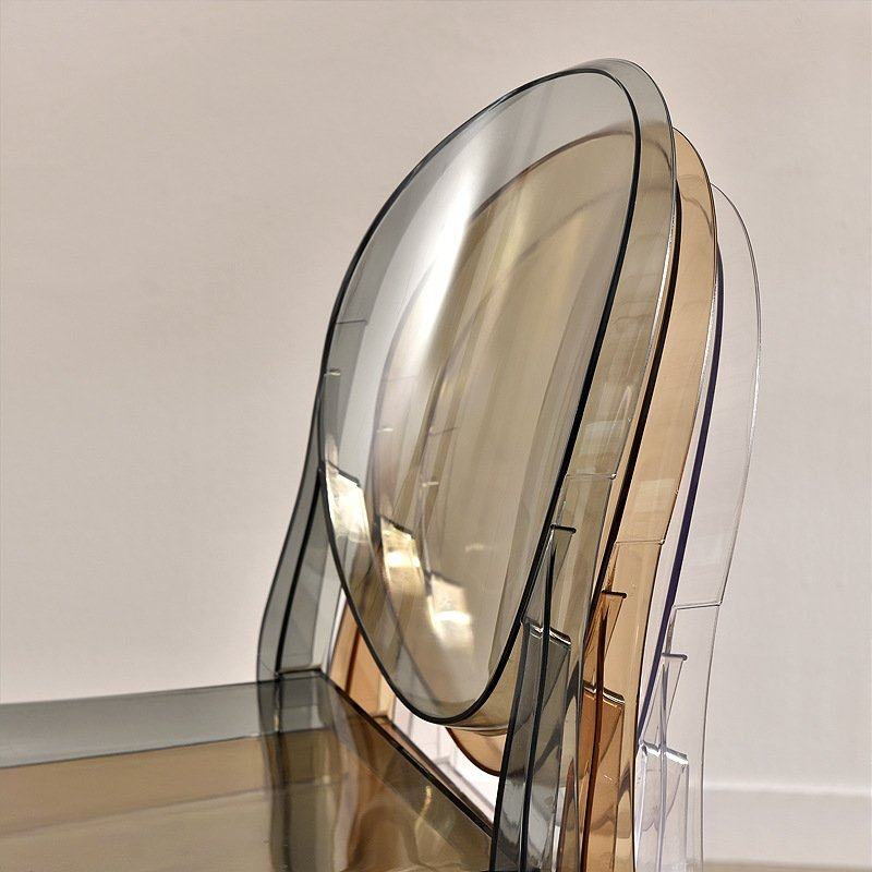 亚克力透明扶手塑料椅水晶靠背椅椅椅子魔鬼幽灵婚庆餐椅宴会化妆