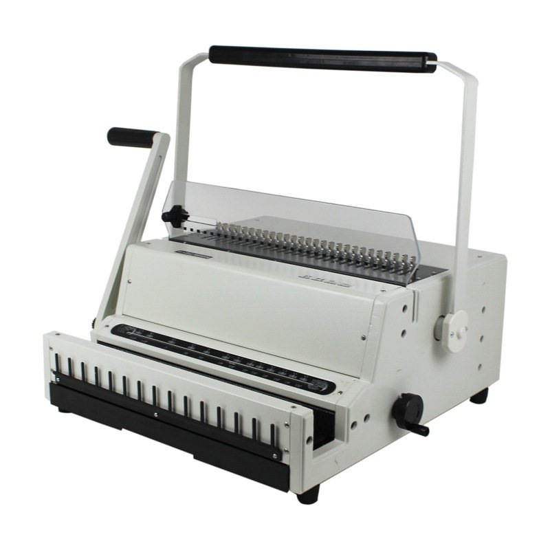 MW600D重型铁圈装订机活页打孔机加厚加宽线圈本装订2：1装订机