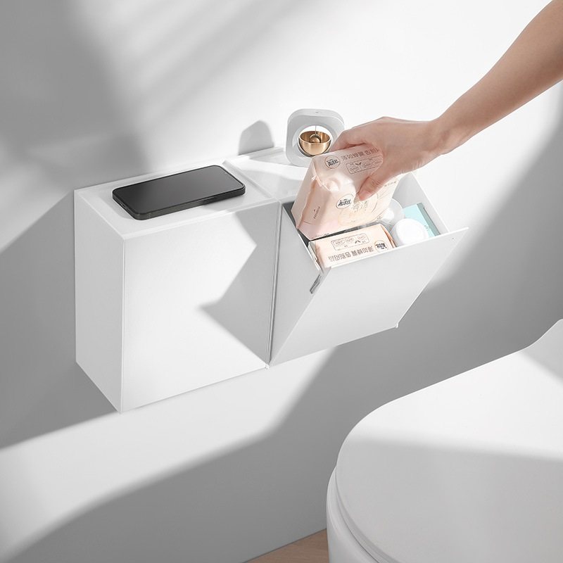 新品 洗手台化妆品密封挂壁式收纳盒 多功能浴室无痕免打孔壁式收,家装主材,化妆品架,淘宝优惠券,粉丝福利购,淘宝优惠卷