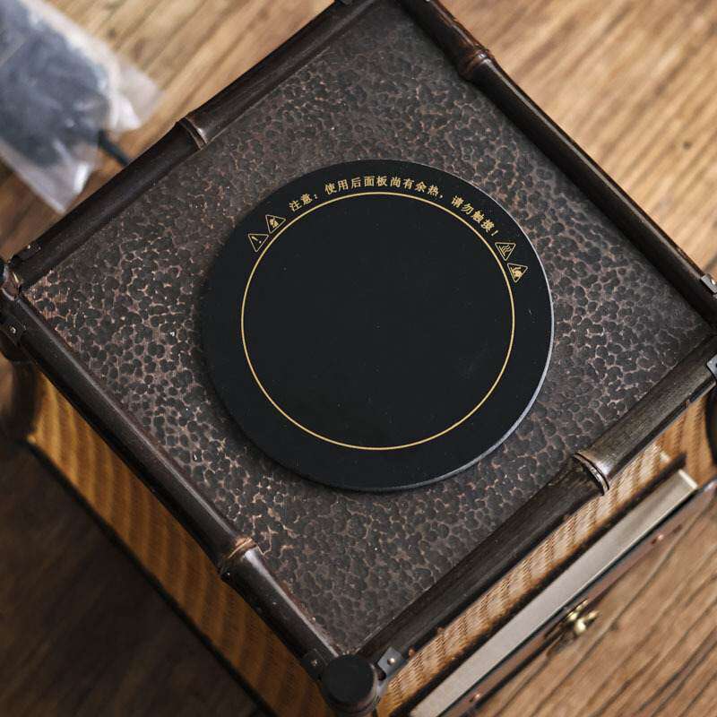 手工创意日式紫竹双用碳炉电陶炉围炉煮茶片批发