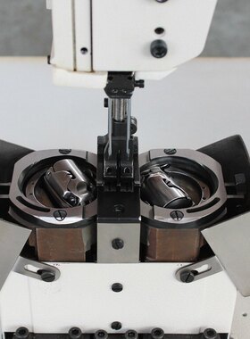 GA204-370-2L双针立柱式送料特厚料缝纫机  平车厚料工业缝纫机吨