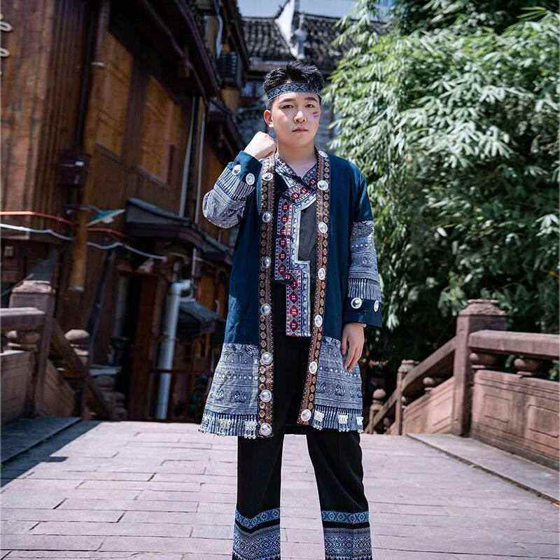 56个少数民族服装男湘西贵州苗族服饰男士成人旅拍写真土家族套装,童装/婴儿装/亲子装,唐装,淘宝优惠券,粉丝福利购,淘宝优惠卷