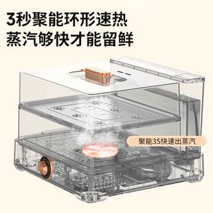 德国德萨帝Desadi电蒸锅多功能家用大容量20L不绣钢蒸汽锅电蒸箱