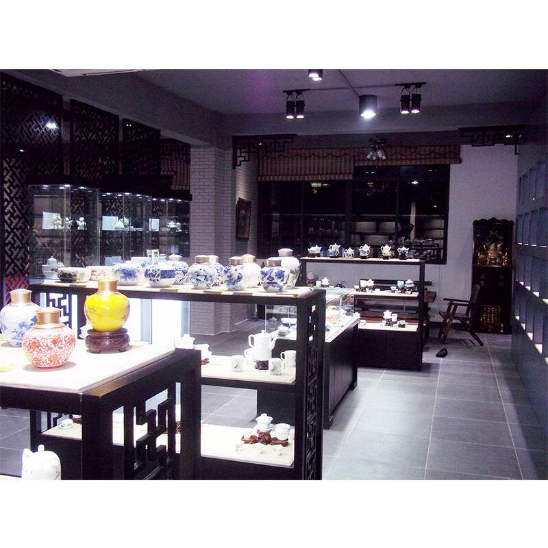 博物馆玻璃展示柜 古董店铺文物瓷器展示台 古玩城装饰落地展柜