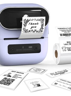 phomemo条码打印机迷你蓝牙热敏打印机标签小型打印机不干胶家用