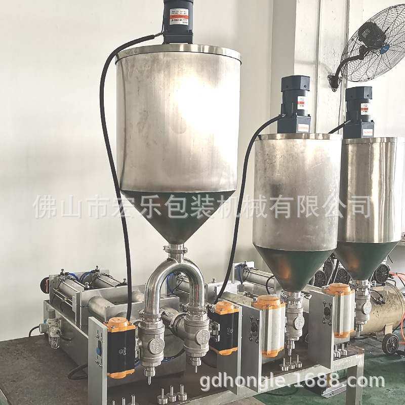 酱料灌装机 半自动牛肉酱香菇酱豆瓣酱搅拌灌装机 辣椒酱灌装机,办公设备/耗材/相关服务,灌装机,淘宝优惠券,粉丝福利购,淘宝优惠卷