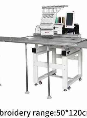美尔绣MBC1201(500*1200)单头12针自动电脑刺绣机绣花机