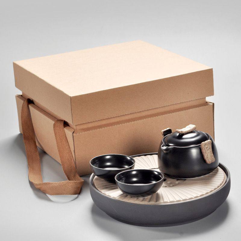 聚合陶瓷功夫茶具便携旅行茶盘快小家用客日式茶壶茶杯套装简约杯,餐饮具,旅行茶具,淘宝优惠券,粉丝福利购,淘宝优惠卷