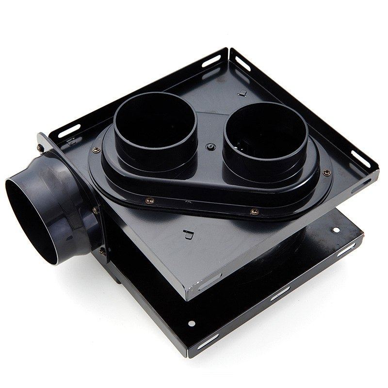 卫生间金属换气扇排气扇一拖二分体式一排抽风机管道两酒店静音吸