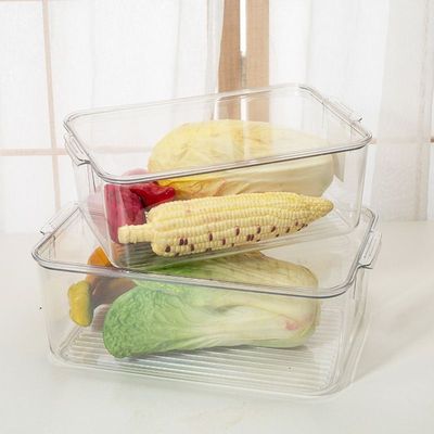 餐厅食物盒食品展示高物储塑料盒保鲜盒盖带冰箱亚克力透明收纳盒
