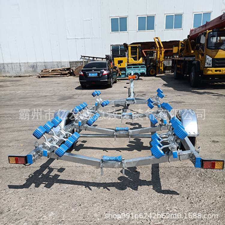 水域救援车移动拖车游艇拖车游艇运输架冲锋舟拖车架工具