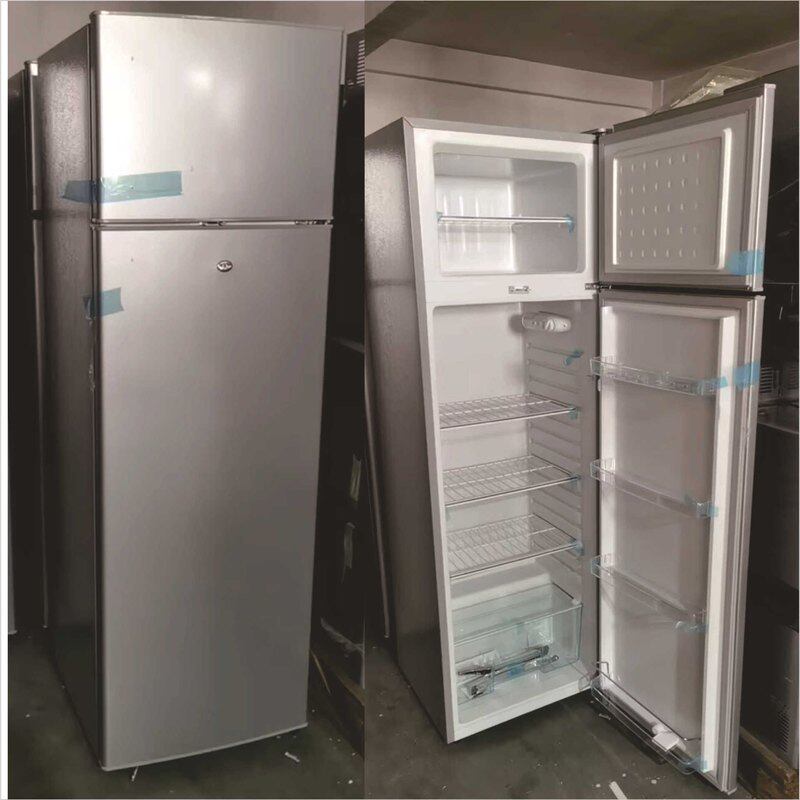 供270L太阳能直流冰箱压缩机车载冰箱蓄电池供电冰箱12v 24v