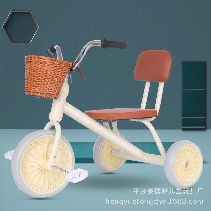 现货儿童三轮车1-5岁宝宝婴幼儿推车折叠轻便脚踏车自行车手推车