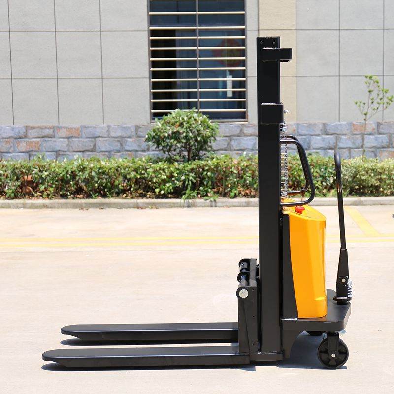 供应2吨2.5米半电动堆高车 1吨升高2.5米电动叉车 浙江电动堆高车