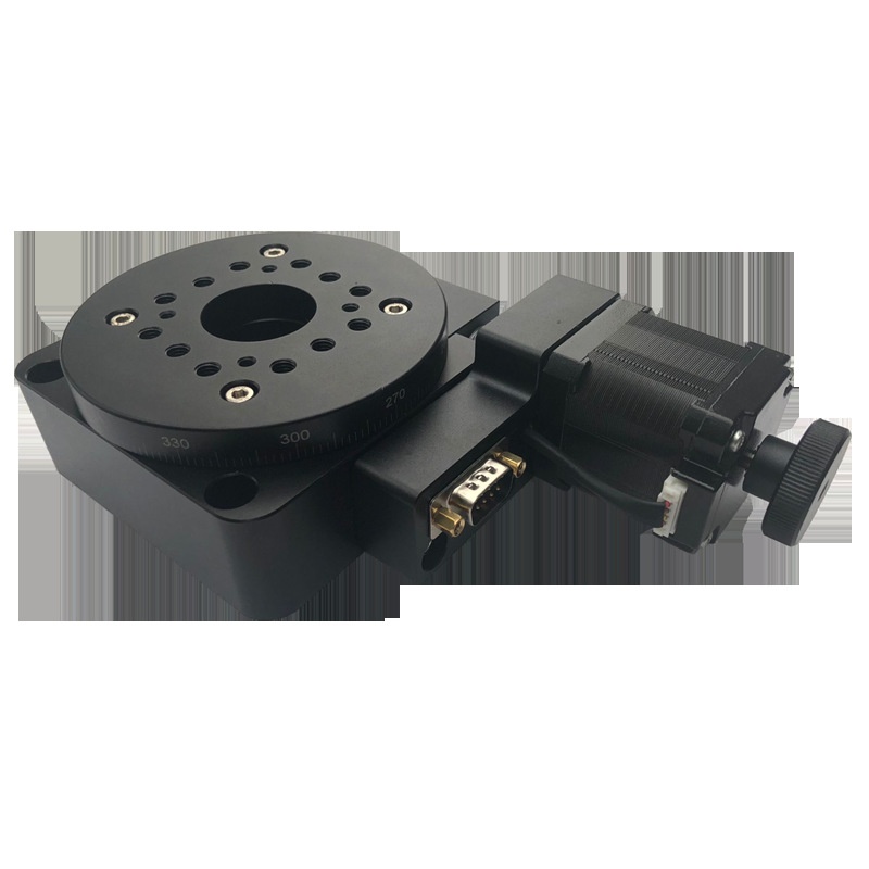 电动旋转台Y200RA100高精密角度分度盘180度旋转回转 精密旋转台