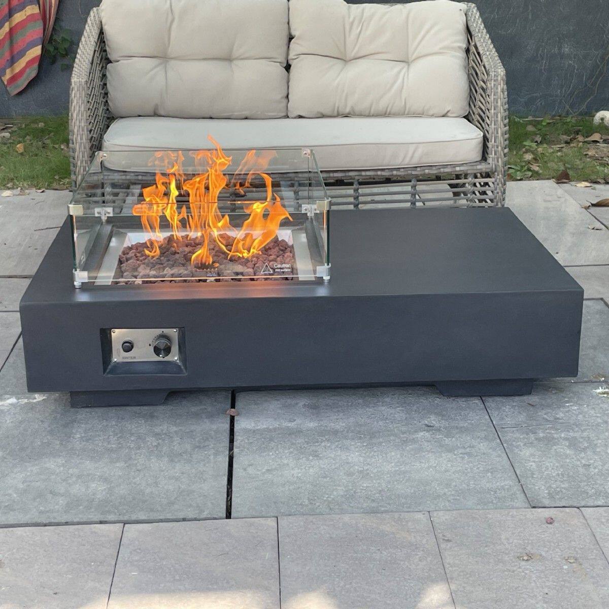 欧美户外庭院家具咖啡桌燃气火盆取暖器景观火炉真火壁炉,住宅家具,庭院烤火炉,淘宝优惠券,粉丝福利购,淘宝优惠卷