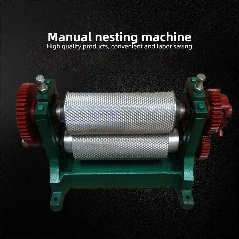 养蜂工具蜂蜡片铝合金巢础机全自动蜂蜡基础片机滚筒压光机