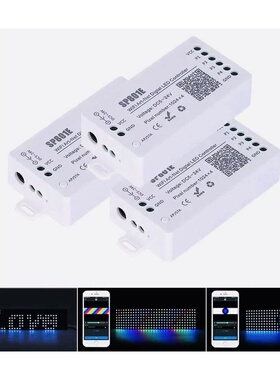 喜来灯SP801E全彩AP和STA双模式矩形灯具WIFI Art-Net控制器5-24V