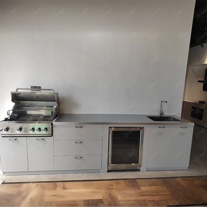 跨境不锈钢户外庭院柜子露天阳台烧烤台柜烧烤架户外橱柜操作台,住宅家具,户外储物柜,淘宝优惠券,粉丝福利购,淘宝优惠卷