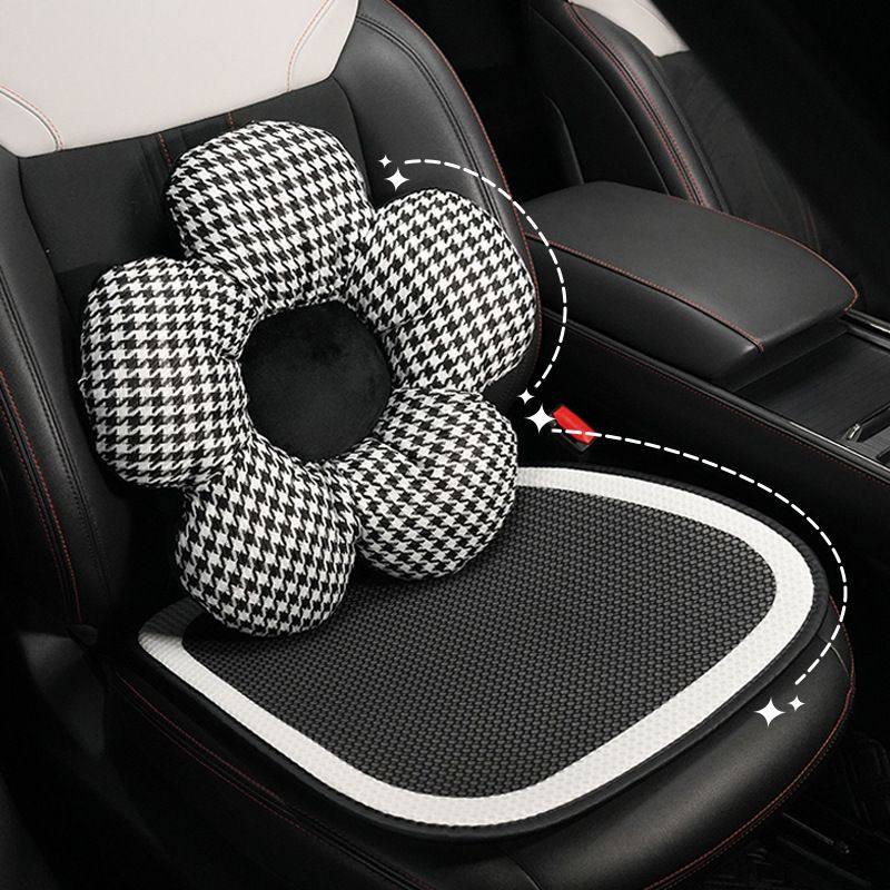 四季通用简约汽车坐垫高级感网防滑套车载座垫红座椅内饰车用舒适