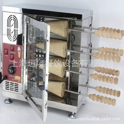 chimney cake oven 出口匈牙利烟囱卷烤箱 烟囱面包卷机器设备