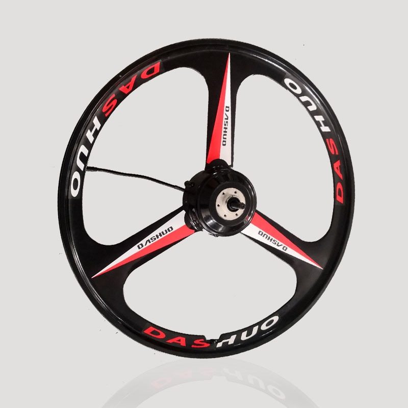 山地车电机电机26寸一体轮电机轮毂电机无刷有齿电机改装车三刀轮