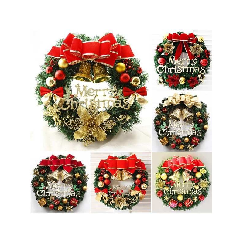 Christmas wreath 30CM front door wreath圣诞花环装饰门挂