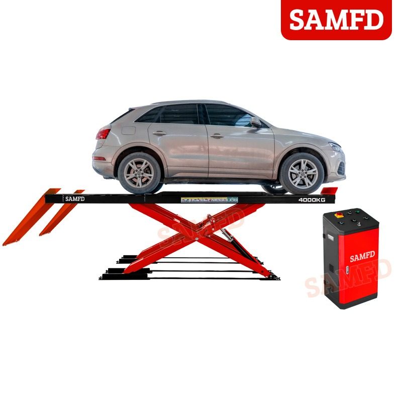 超薄大剪举升机4吨子母剪式汽车升降机免挖坑地暖汽修保养设备,汽车零部件/养护/美容/维保,汽车升降机,淘宝优惠券,粉丝福利购,淘宝优惠卷