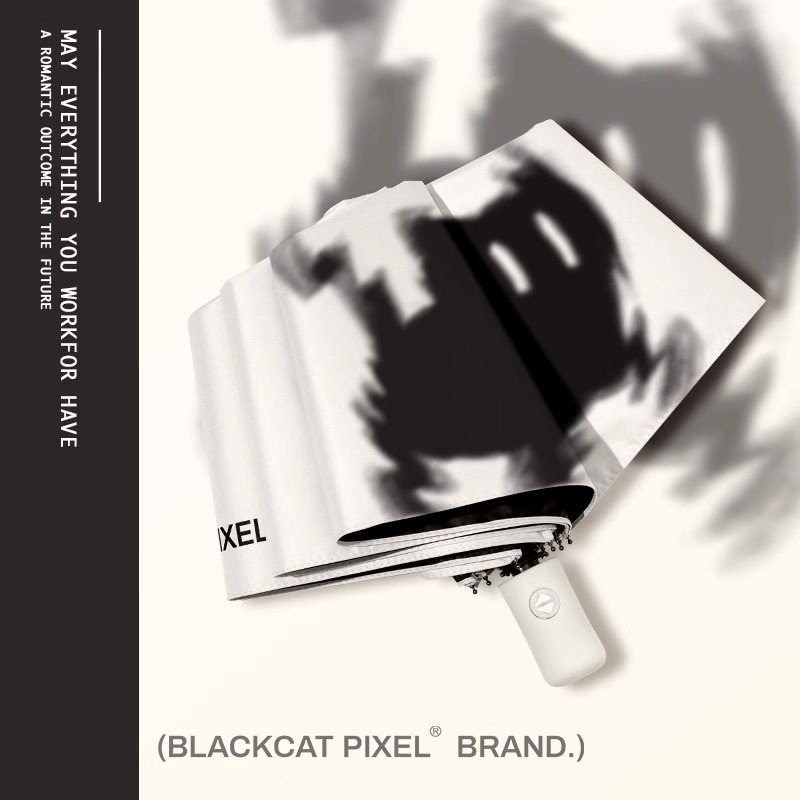 高颜值雨伞女晴雨伞个性遮阳便携男学生创意全自动折叠卡通两用