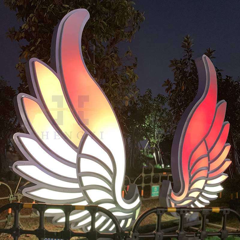 户外大型不锈钢造型天使翅膀LED景观灯室外公园广场装饰雕塑灯具,家装灯饰光源,景观庭院灯饰,淘宝优惠券,粉丝福利购,淘宝优惠卷