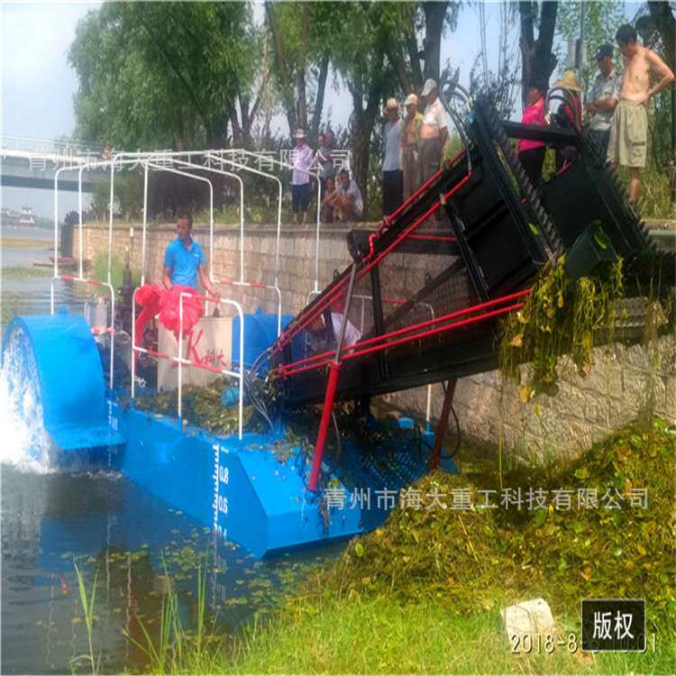 水草清理收割船 水生植物收割打捞机械 捞草船生产厂家 打捞船