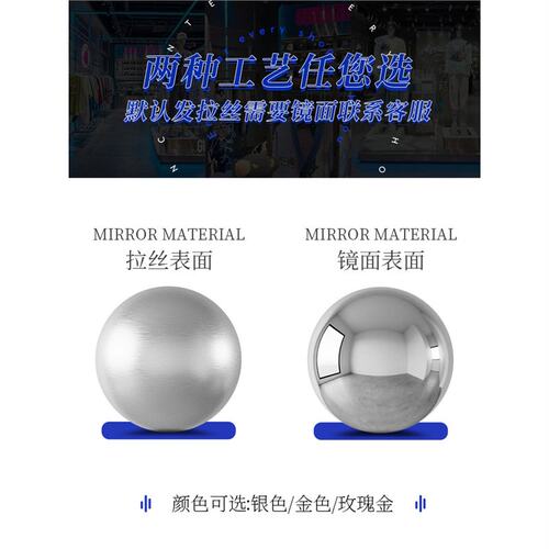 服装店展示架落地不锈钢中岛挂衣服架子男女装直播间陈列货架道具