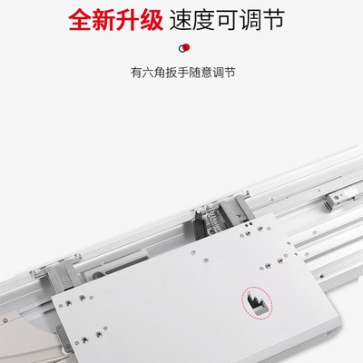 巴士门滑轨电动电视柜平移门轨道隐形衣柜内推拉门折叠门五金配件