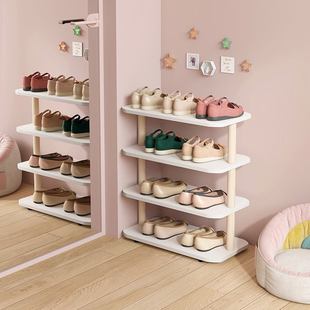 5V安美馨儿童鞋架窄白入门20cm室内小型款鞋柜超家用宝宝