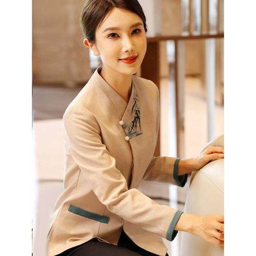 保洁员工作服秋冬女长袖定制物业清洁阿姨工装酒店客房服务员服装