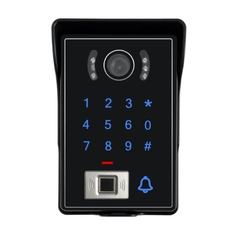 9寸高清彩色指纹密码门禁刷卡可视对讲门铃/红外夜视/直销