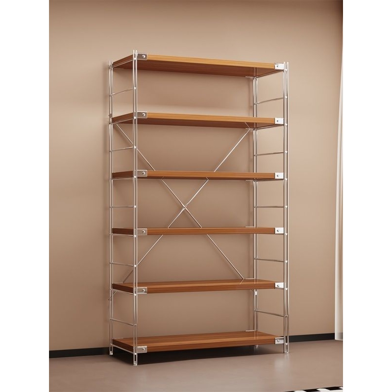 光轴多功能置物架客厅厨房收纳架靠墙窄边架家用书架落地展示架子