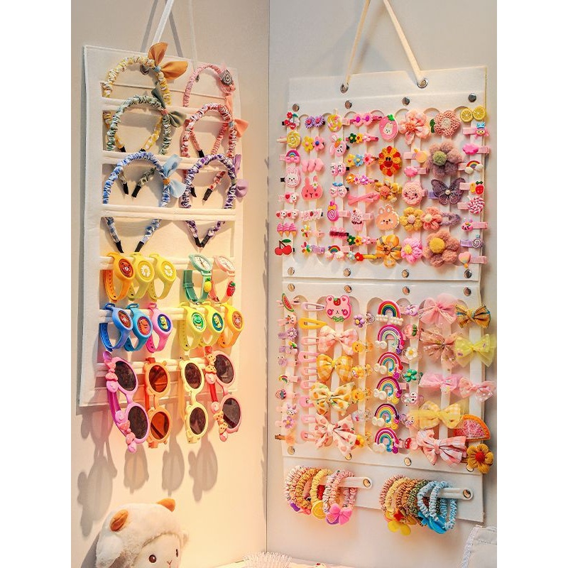 发夹收纳儿童发卡盒挂墙夹子女童宝宝卡子壁挂展示架神器发箍发饰