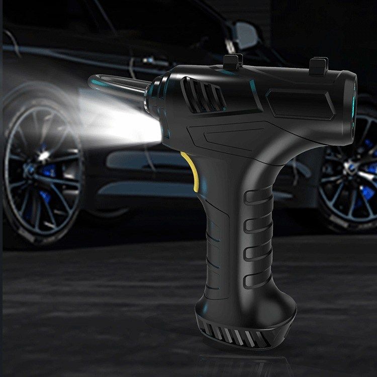 汽车充气泵自动充停便携小轿车加气迷你气泵充电打摩车载数显