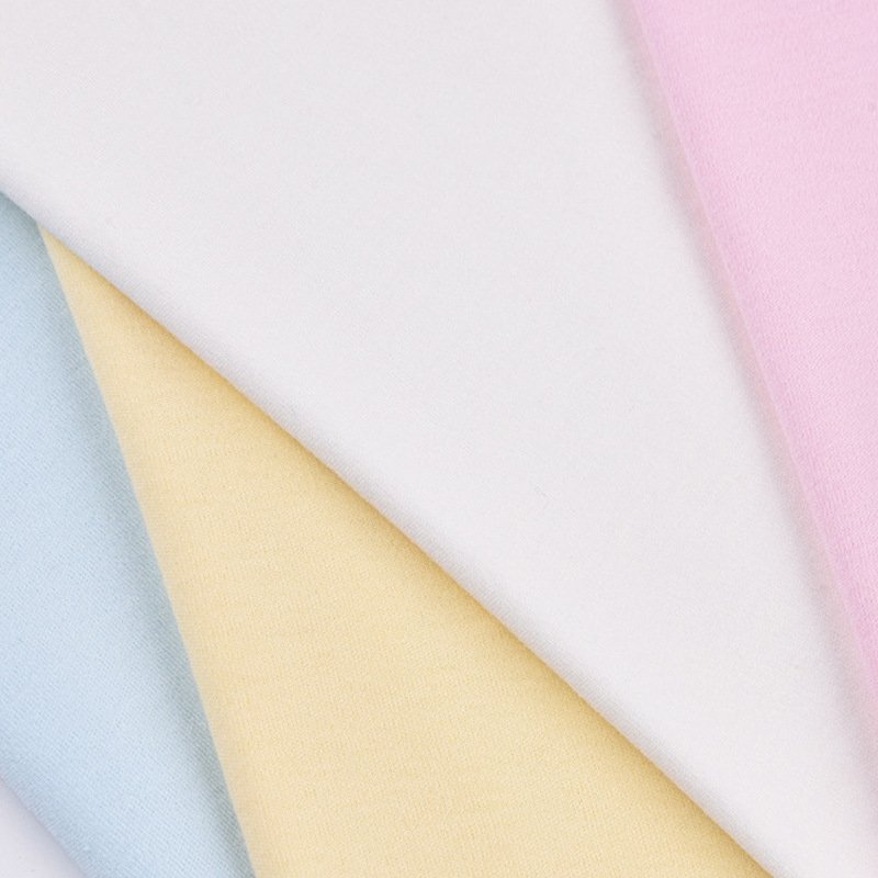 新款直销gots证书现货40s有机棉面料 平纹t恤全棉面料 婴儿纯棉有